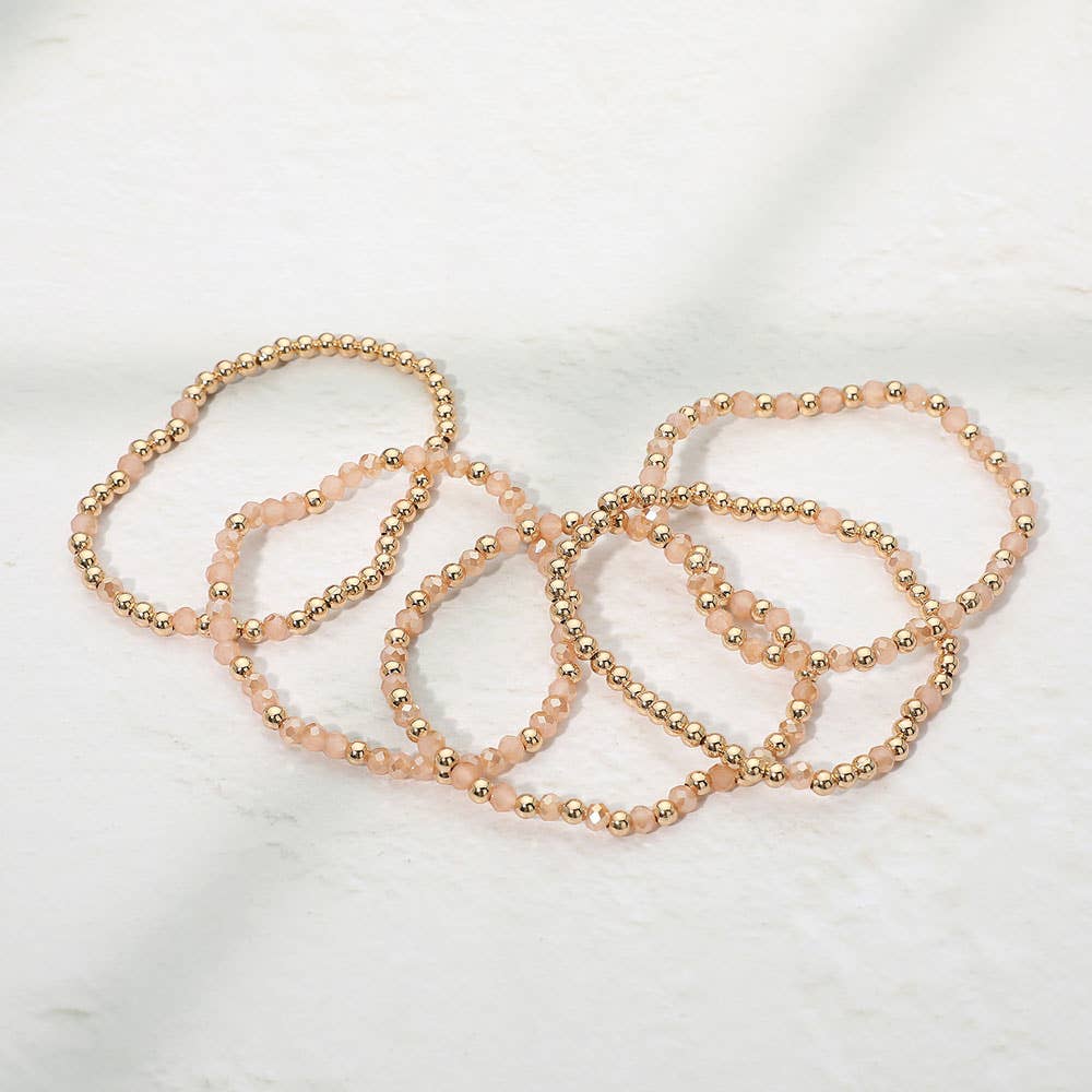 Blush Bracelet Stack