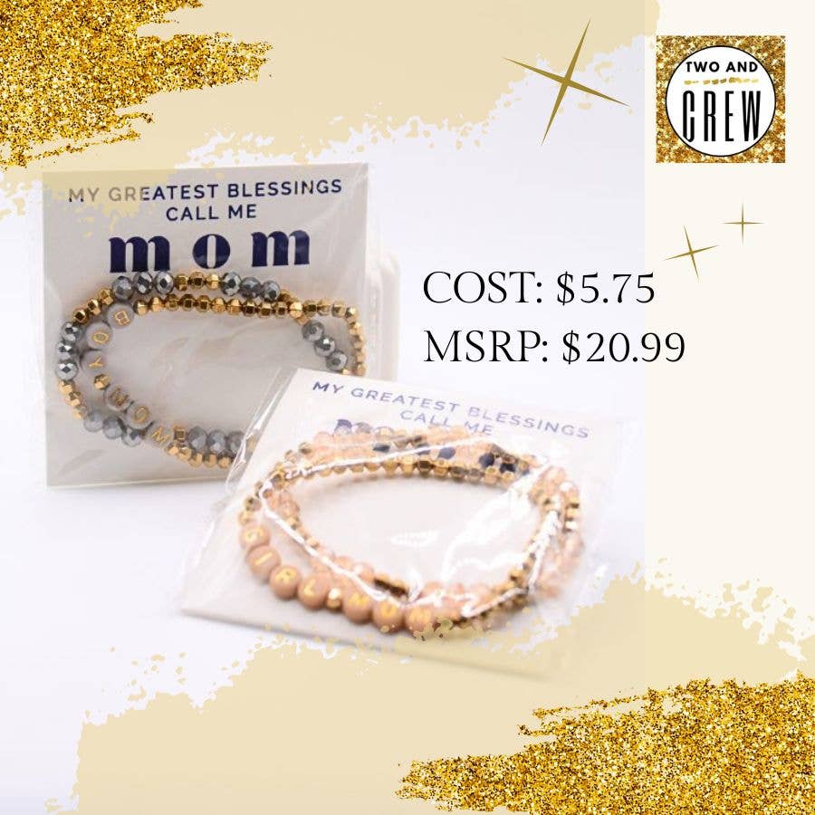 Boy Mom Bracelet Set