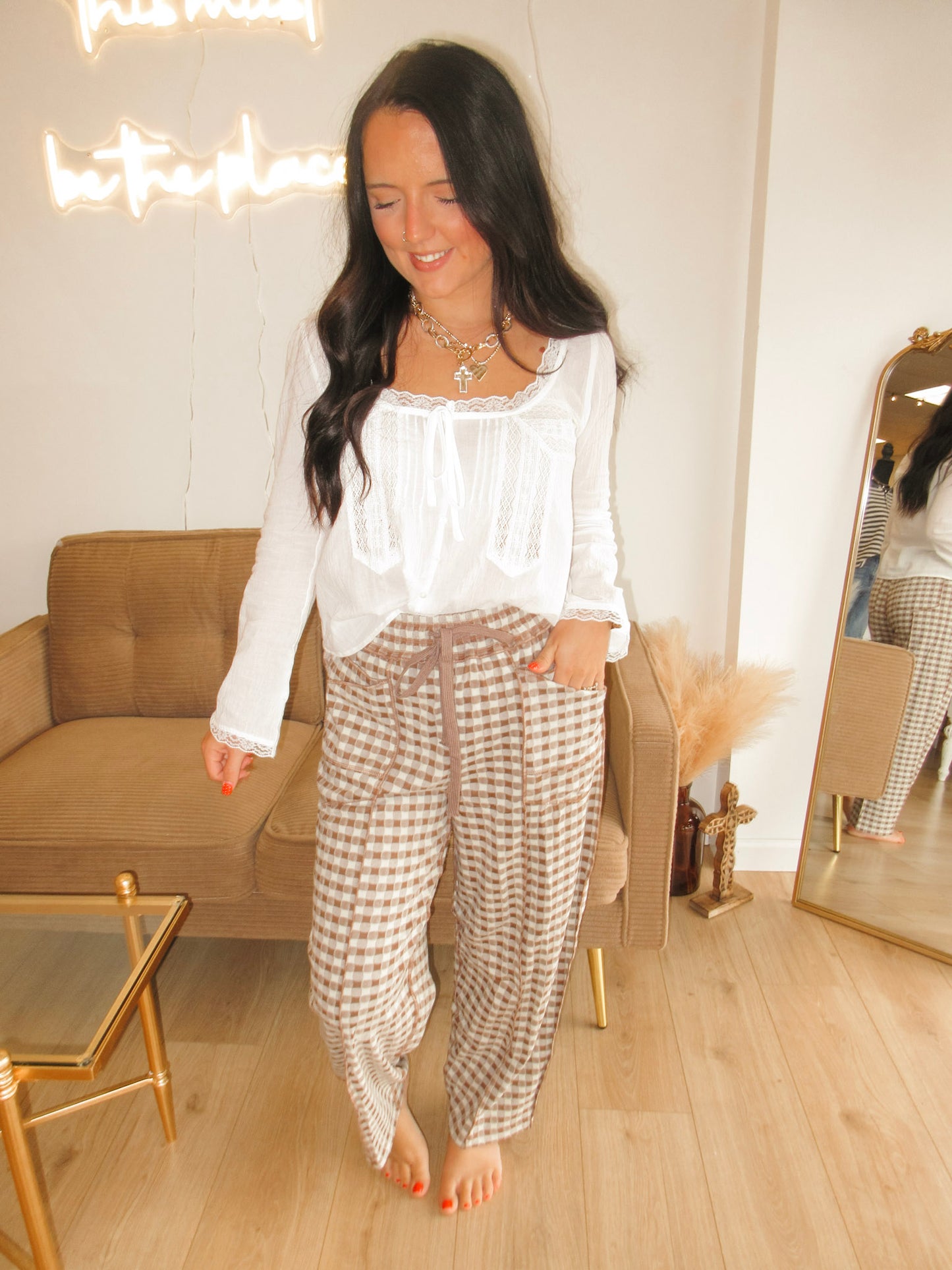 Lace Dreams Long Sleeve Blouse