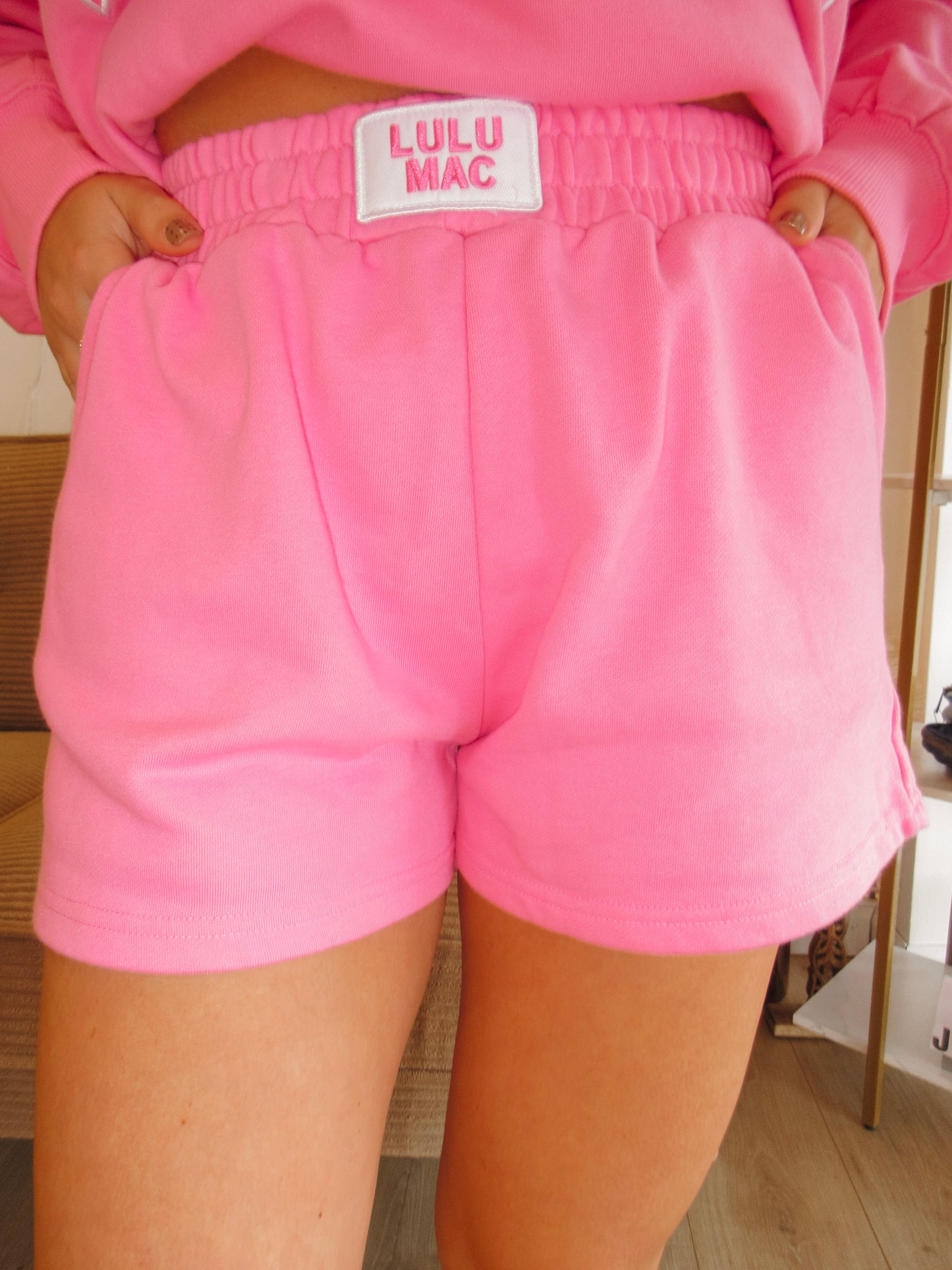 Bubblegum Terry Cloth LULUMAC Shorts