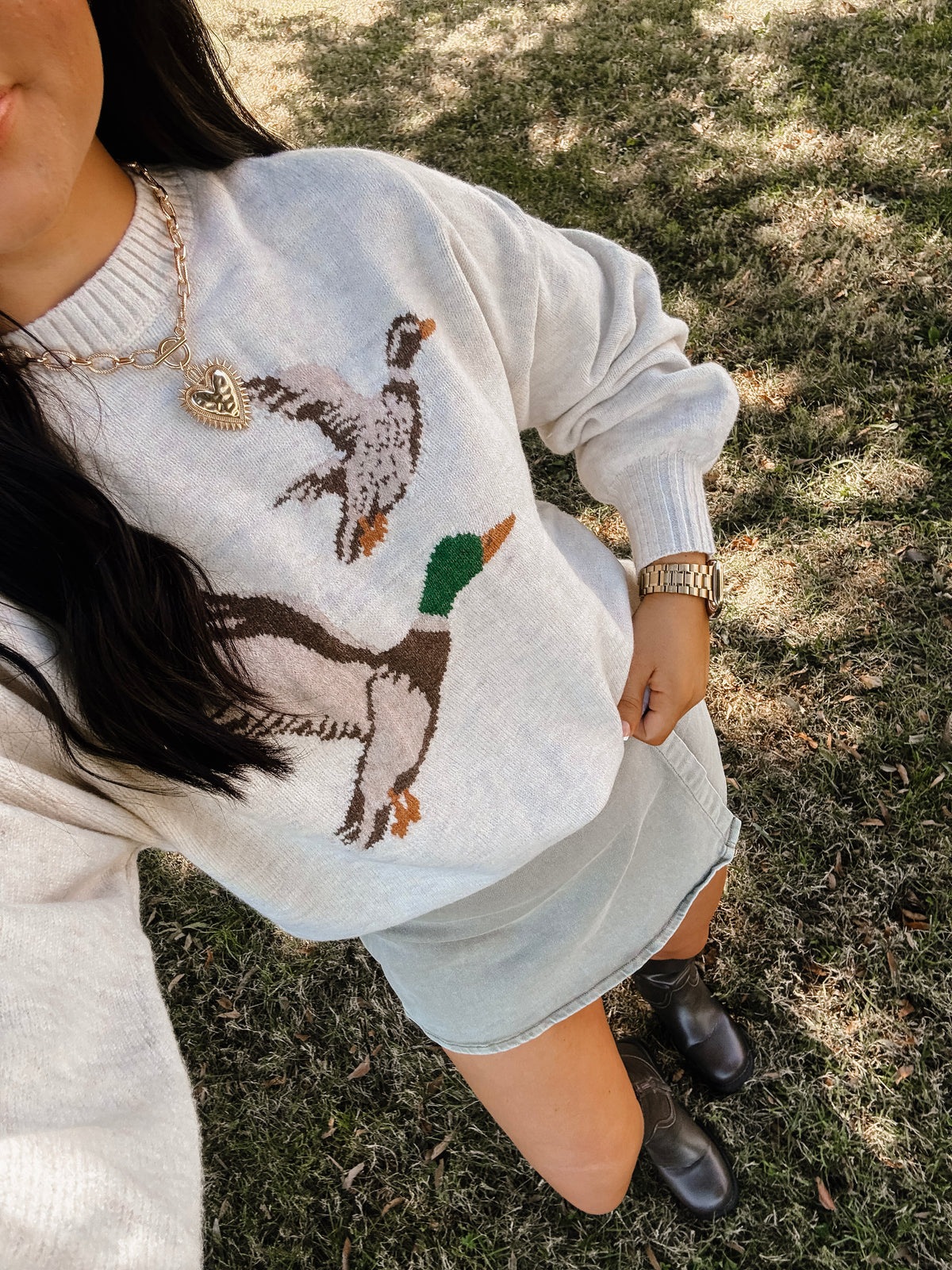 Flock Party Duck Sweater