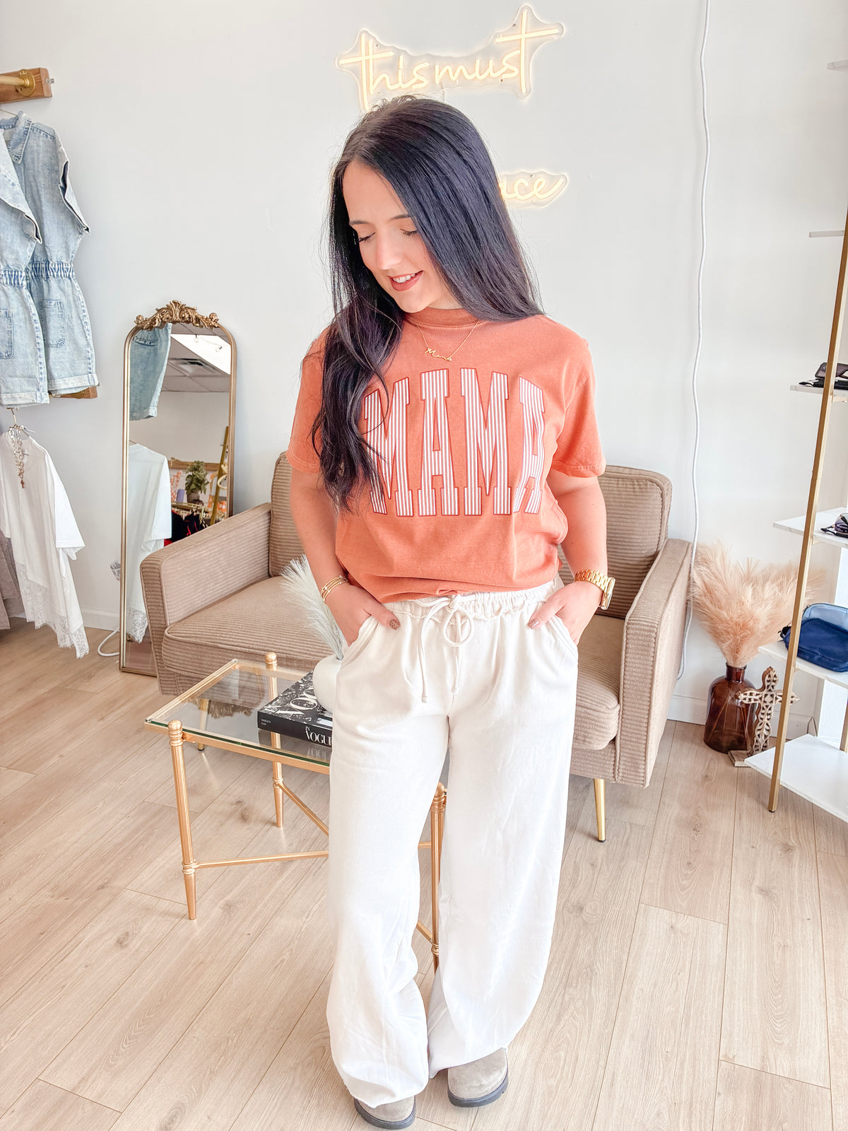 Staple Fleece Palazzo Sweatpants (4 Colors)