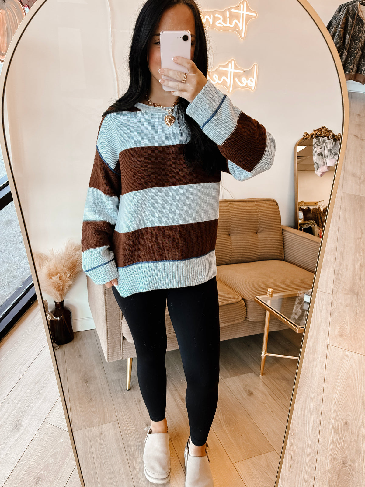 East Coast Stripe Knit Sweater