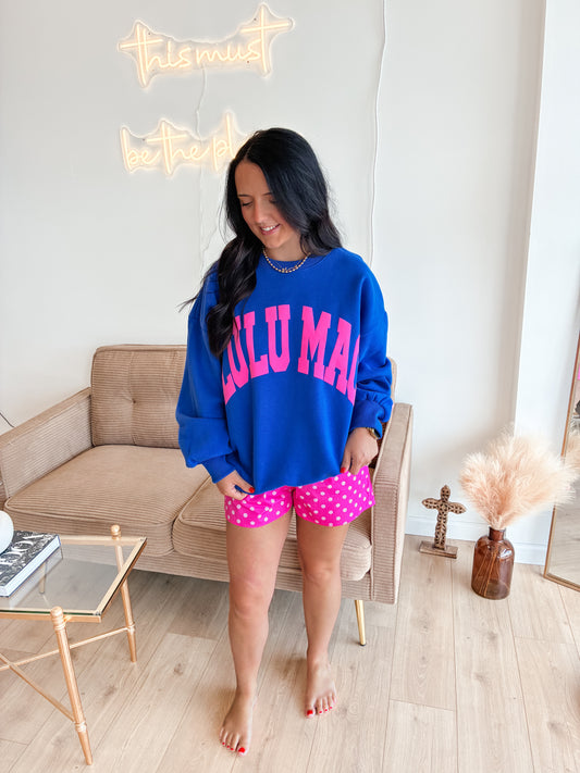 Pink Puff LULU MAC Sweatshirt