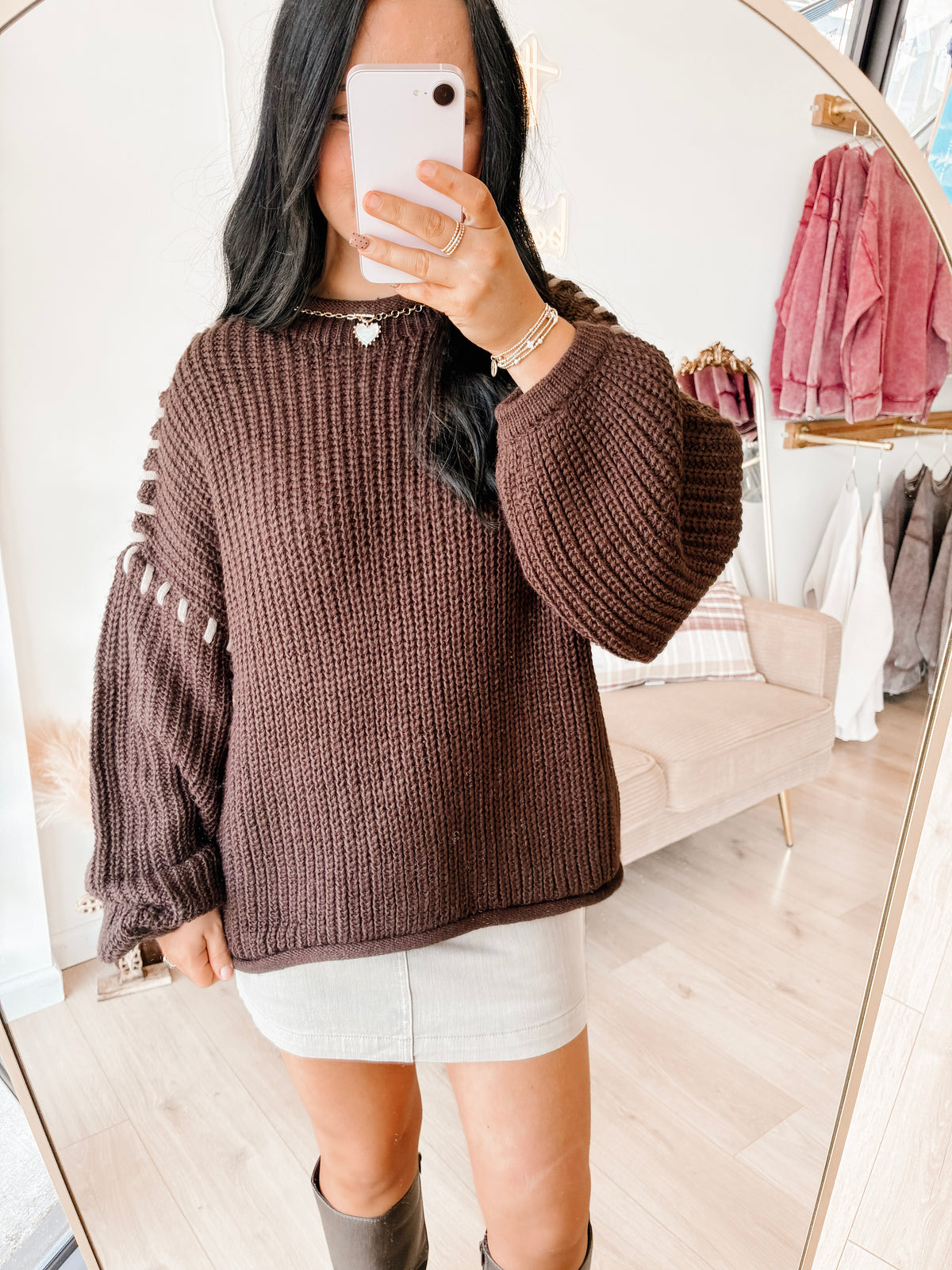 Walnut Wonders Knitted Sweater