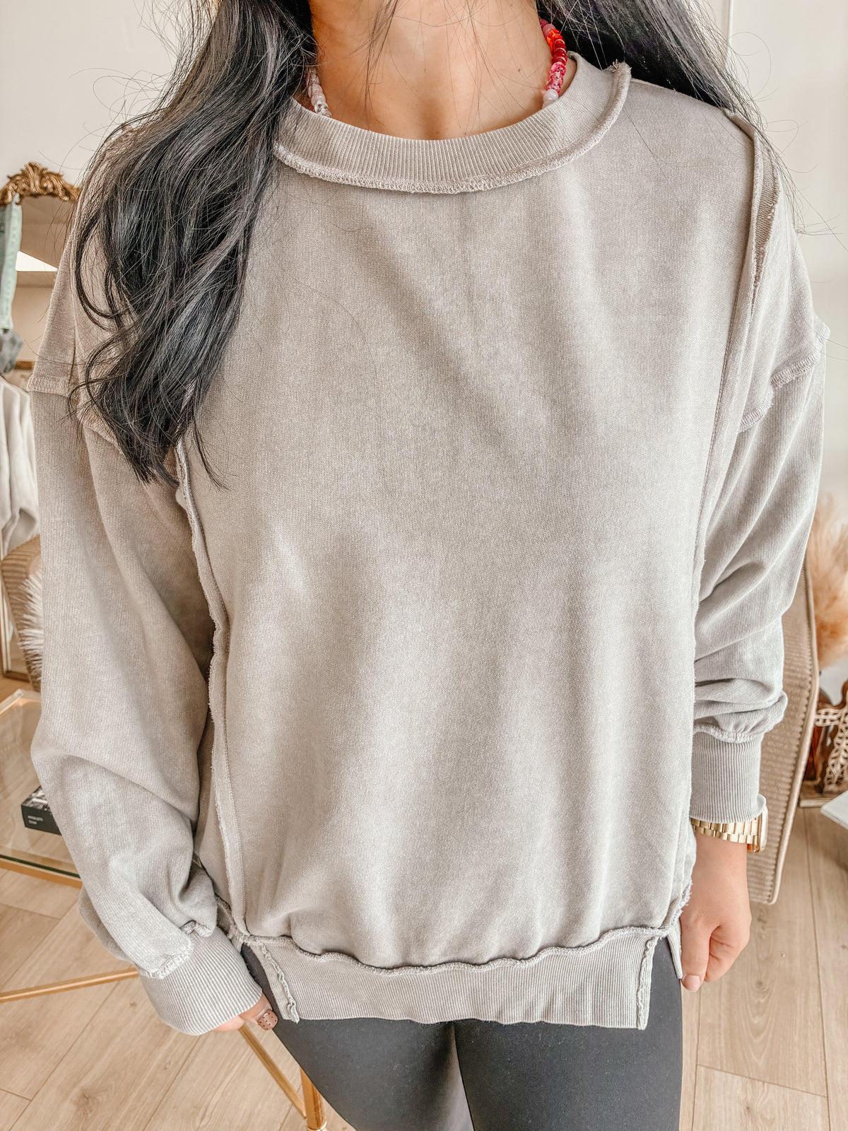 Halo Snow Sweatshirt - Ash Mocha