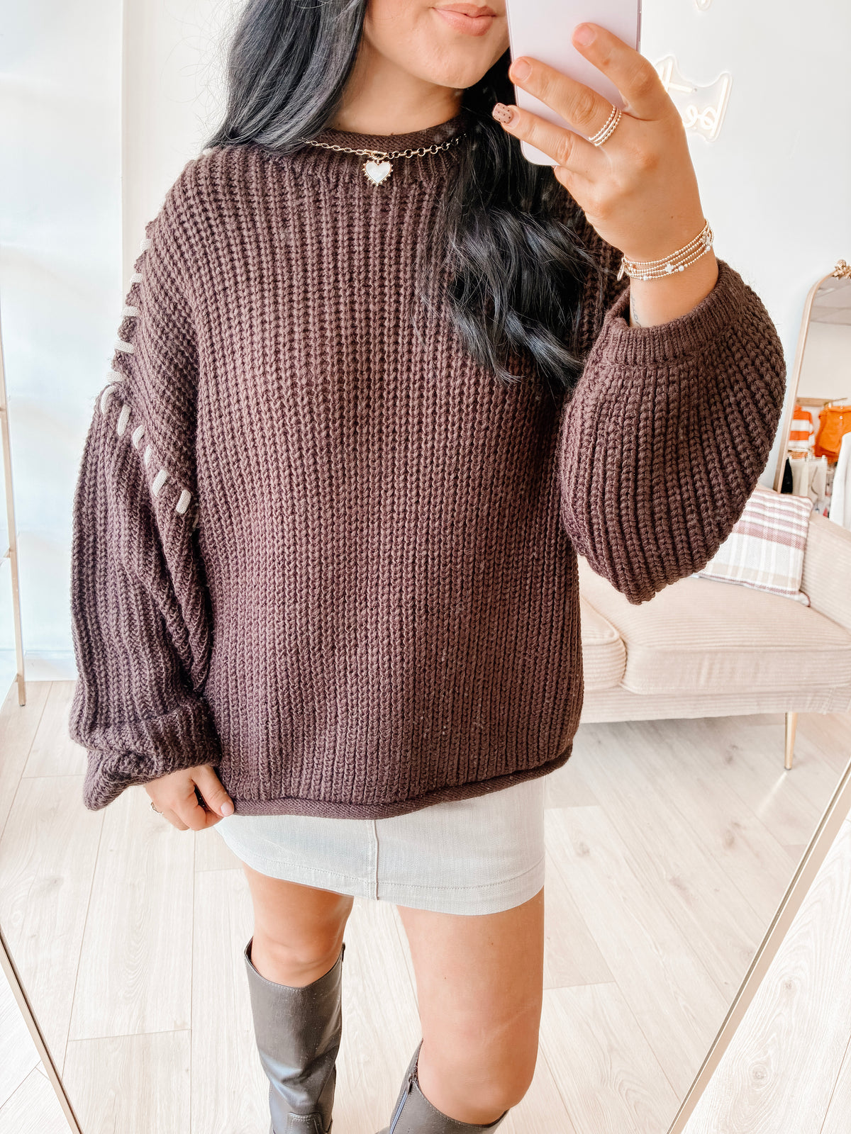 Walnut Wonders Knitted Sweater