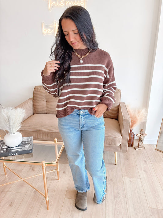 Crisp Morning Sweater - Brown