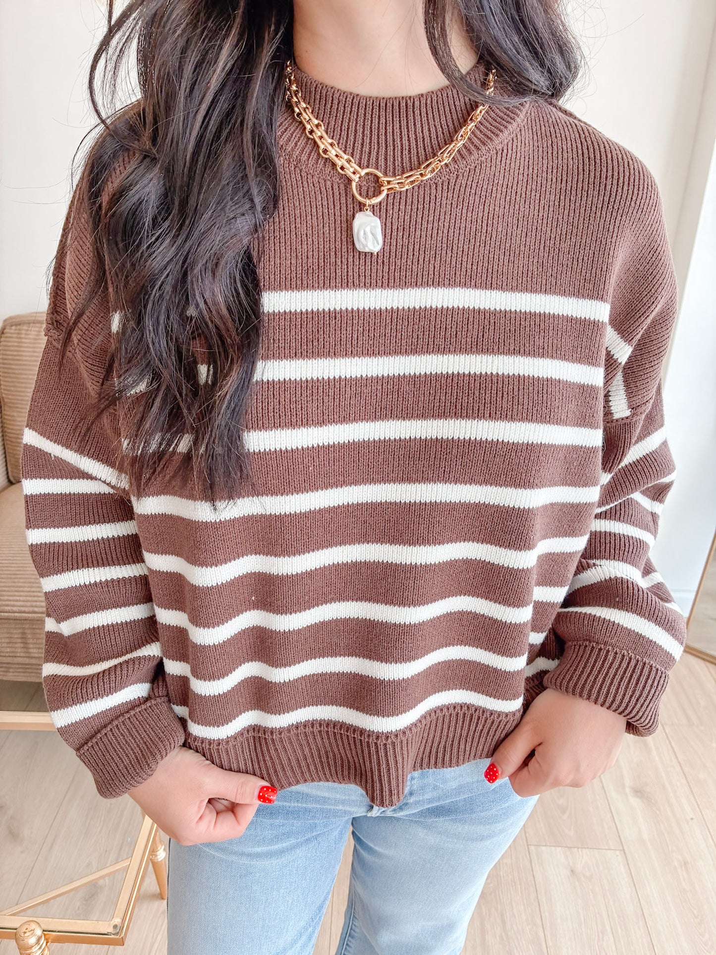 Crisp Morning Sweater - Brown