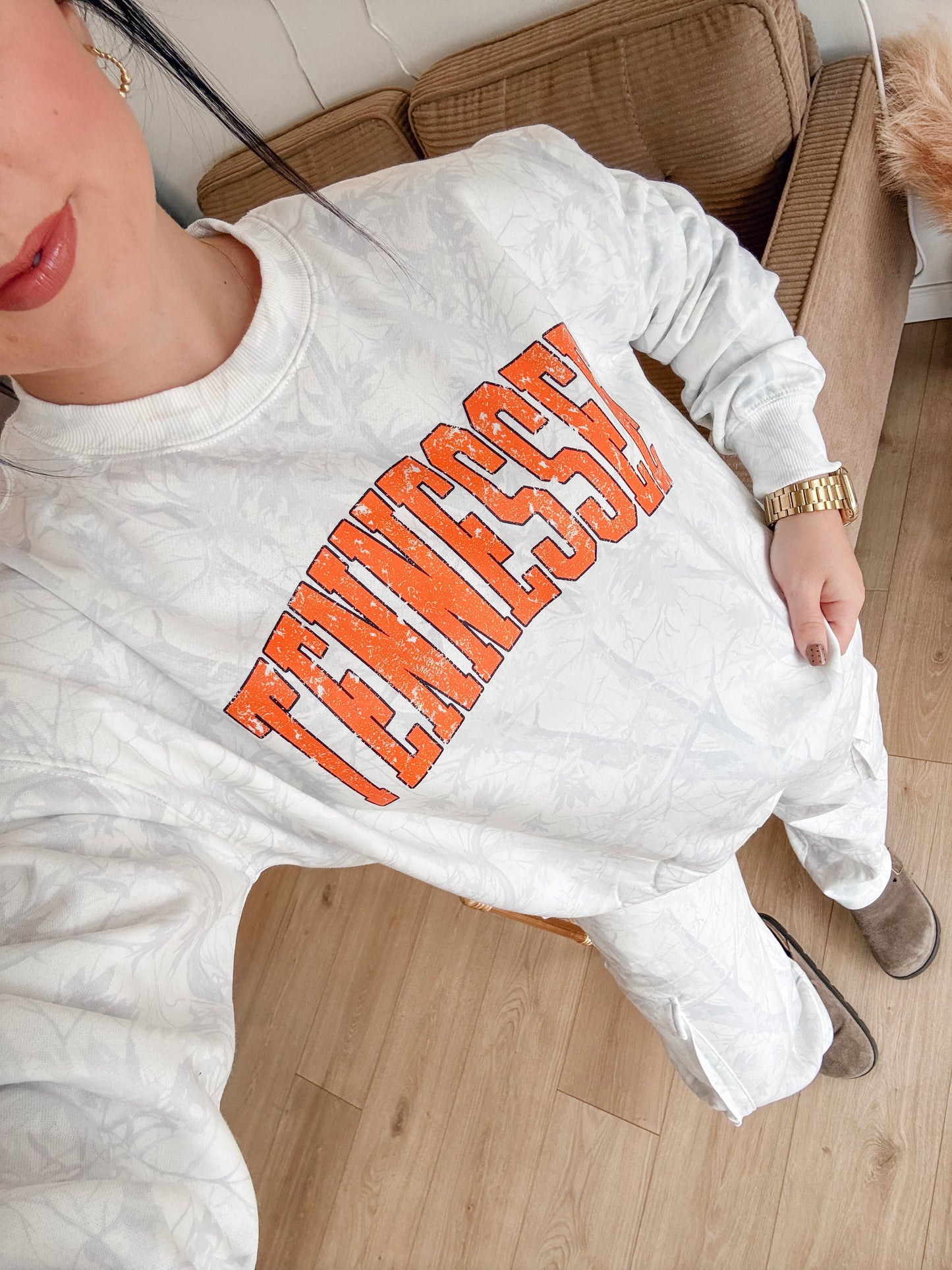 Varsity Camo TENNESSEE Crewneck