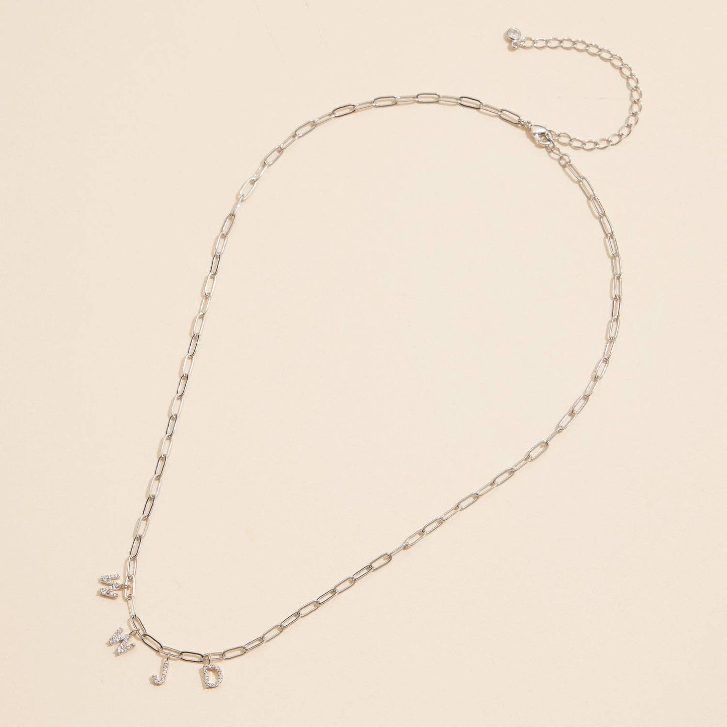 Sparkling "WWJD" Gold Necklace