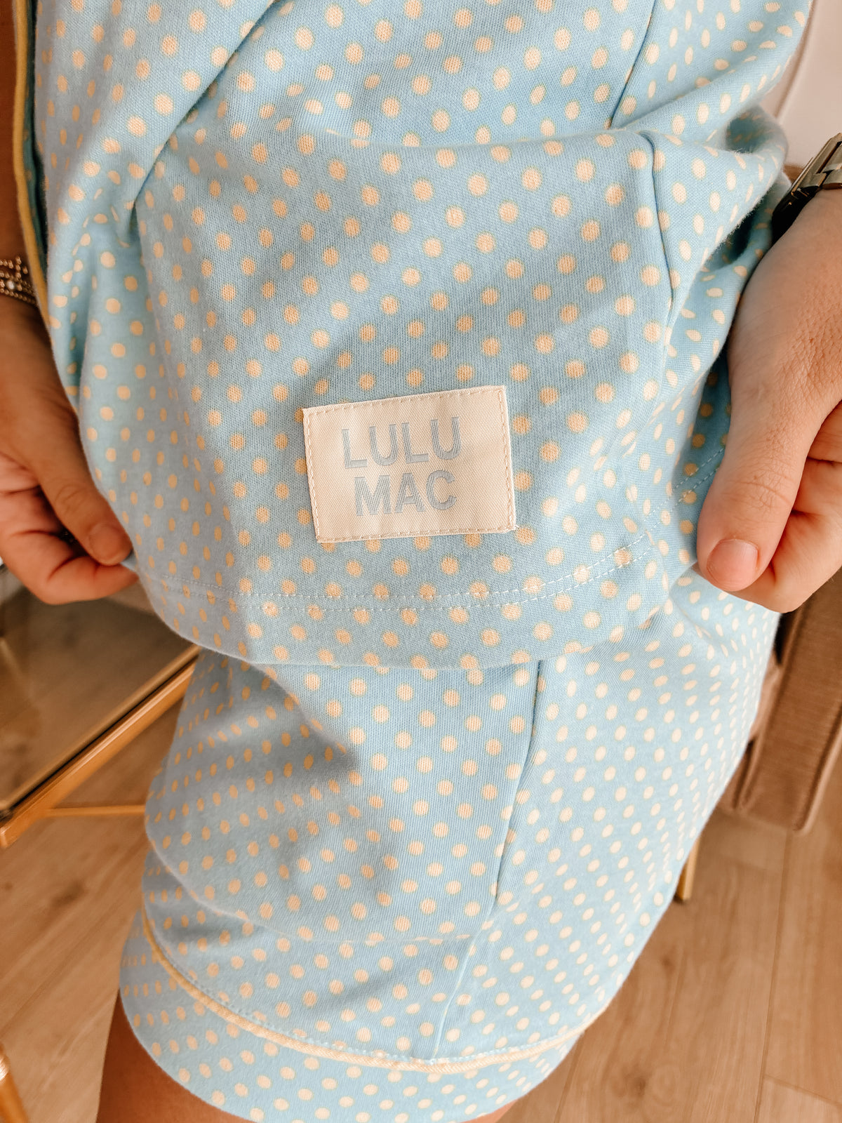 LULUMAC Dotted Jammies - Blue/Butter