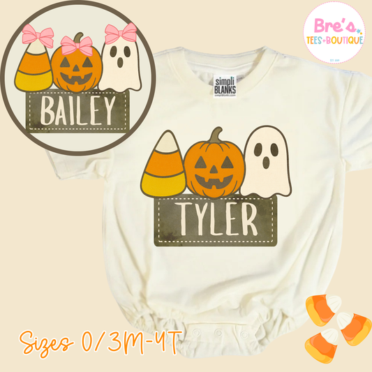 Matching Halloween Sibling Baggy Baby Bubble  ☆ ☆PRE-ORDER ☆ ☆