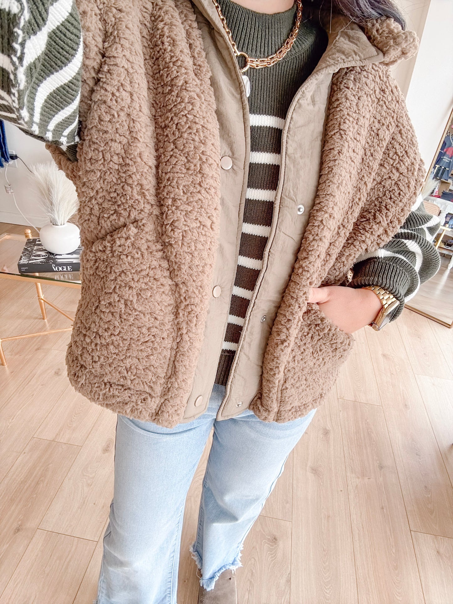 Crisp Morning Sweater - Dark Olive