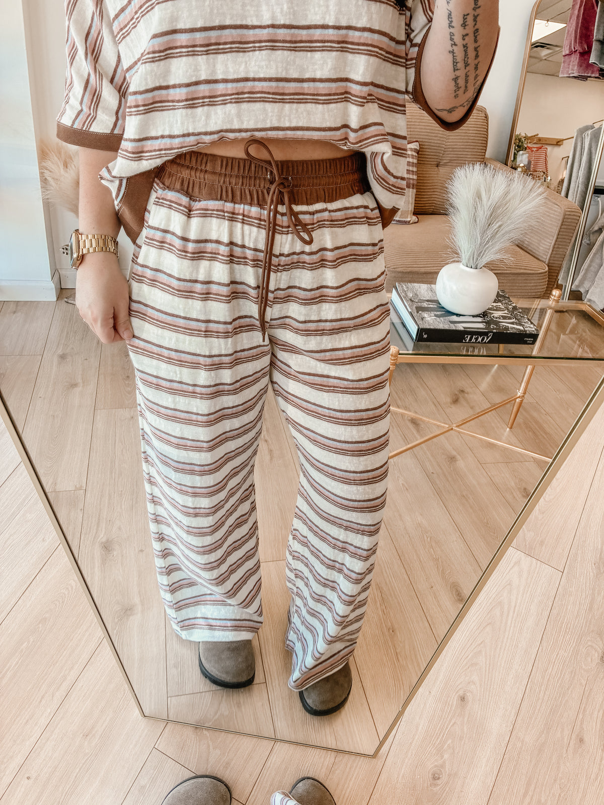 Cabin Fever Jersey Knit Pants Set