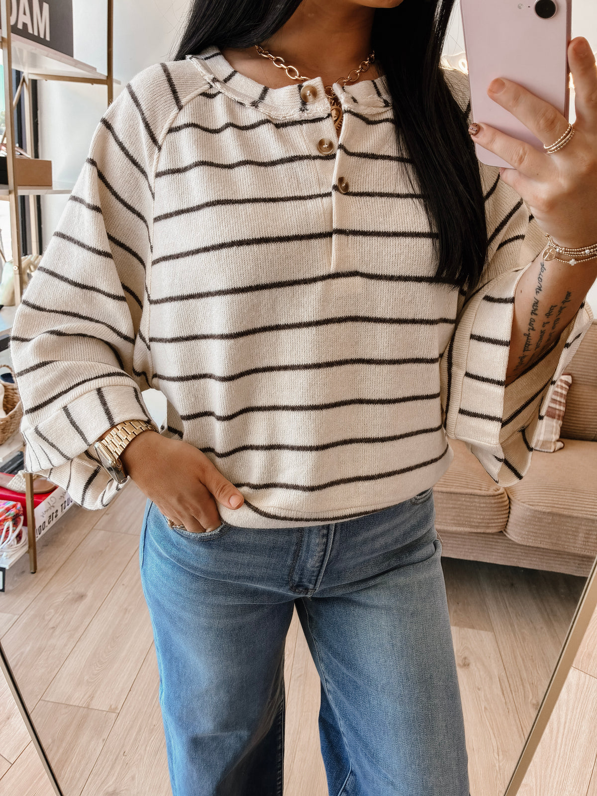 Wonder When Boxy Knit Top