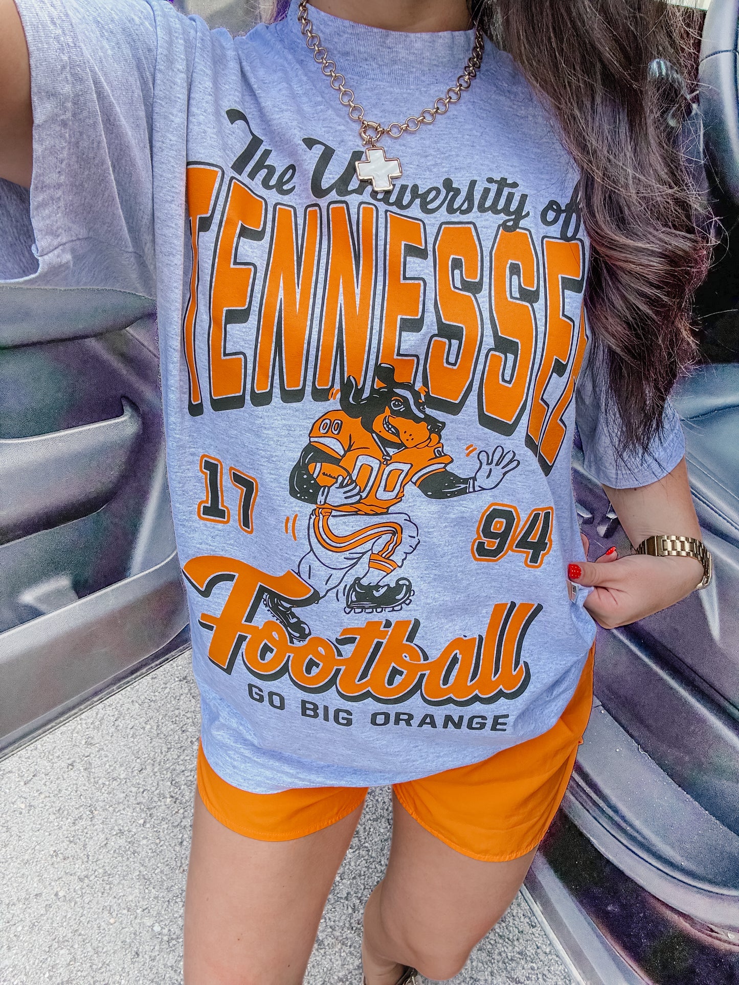 Vintage Volunteers Football Boxy Cotton Tee