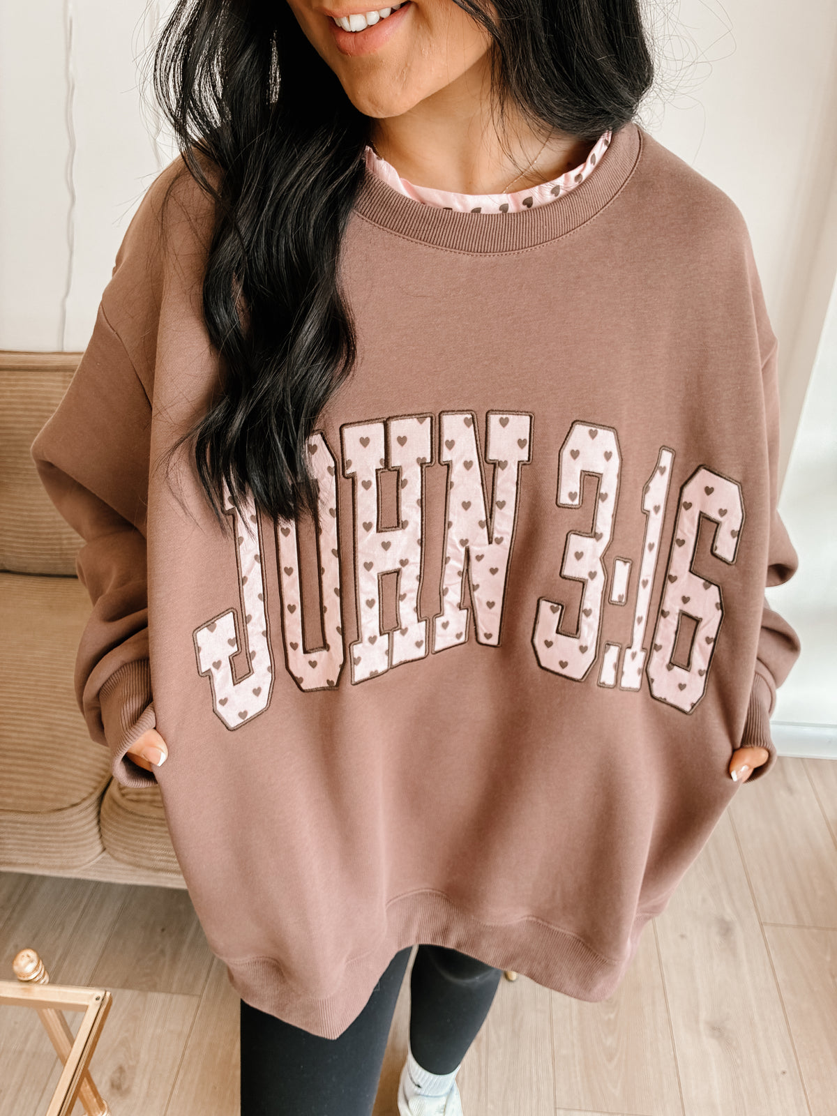 JOHN 3:16 Layered Mockneck
