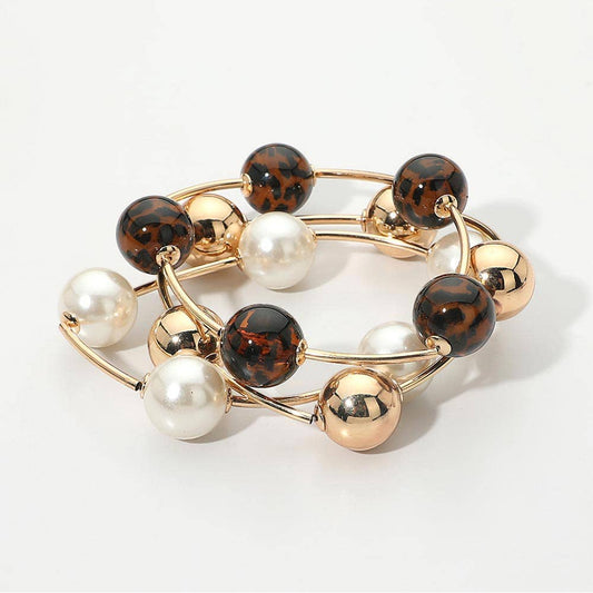 Animal Print Layered Bracelets