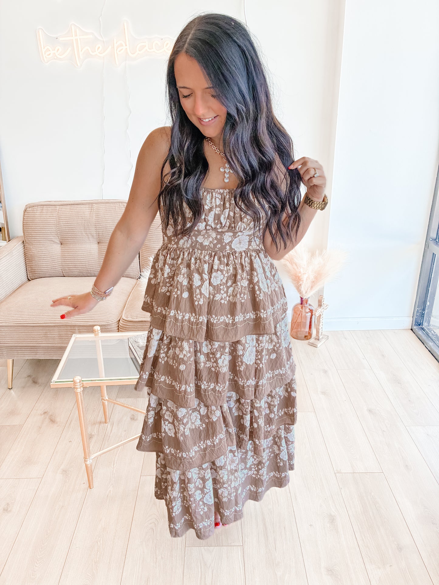 Sweet Cocoa Midi Dress