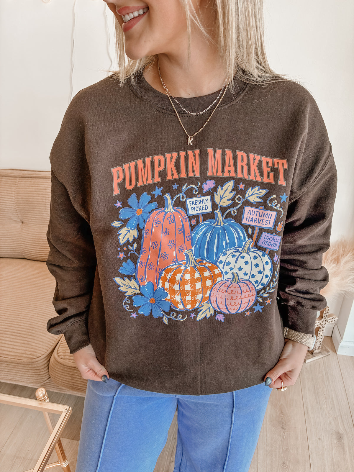 Whimsy Pumpkin Crewneck