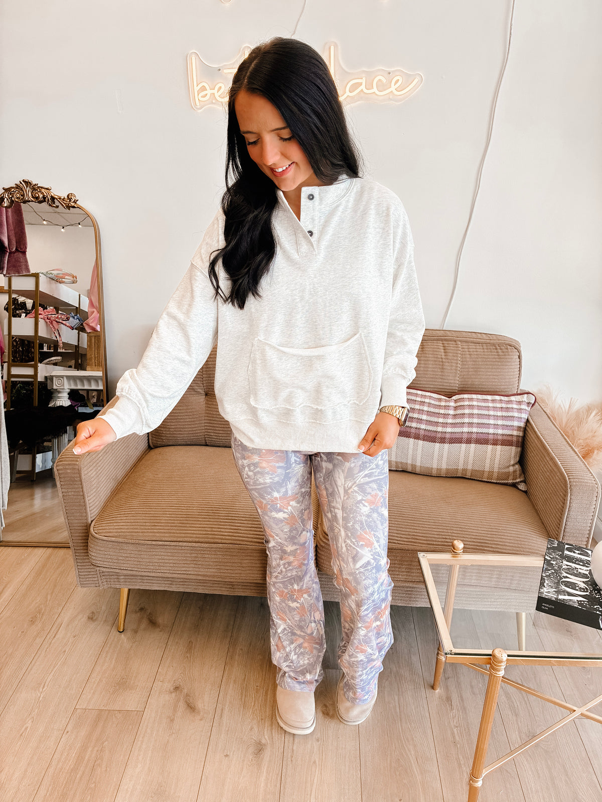 Timber Haze Sculpt Flare Leggings
