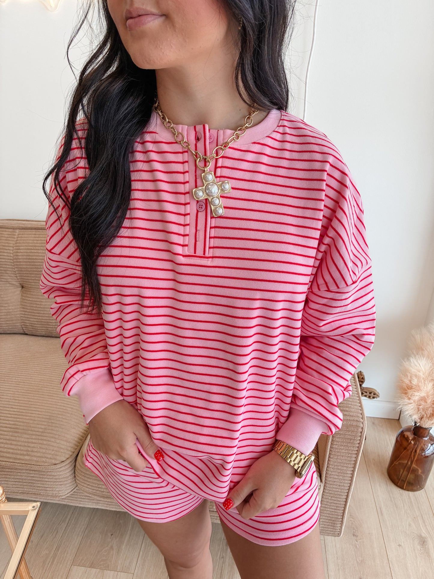 Strawberry Milk Short Set