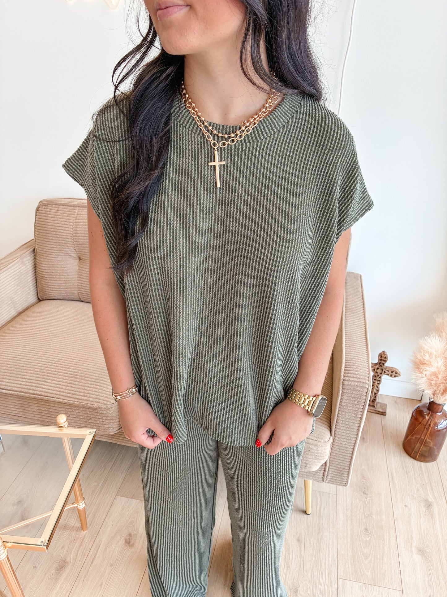 Comfy & Classy Rib Set (OLIVE)