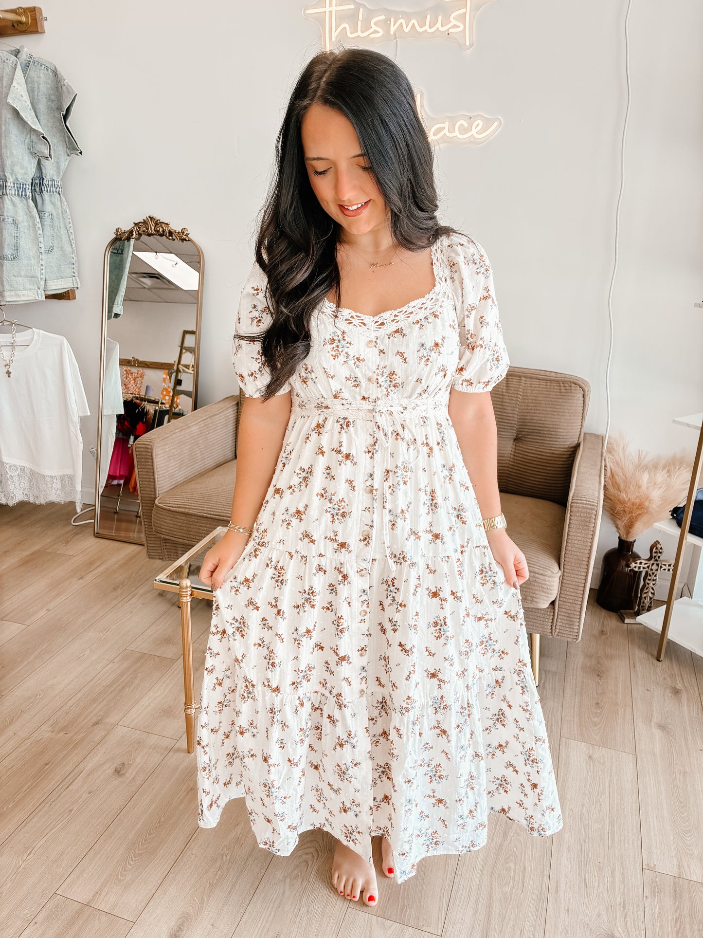 Autumn Air Midi Dress