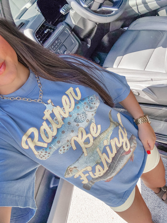 Rather Be Fishing Graphic Tee