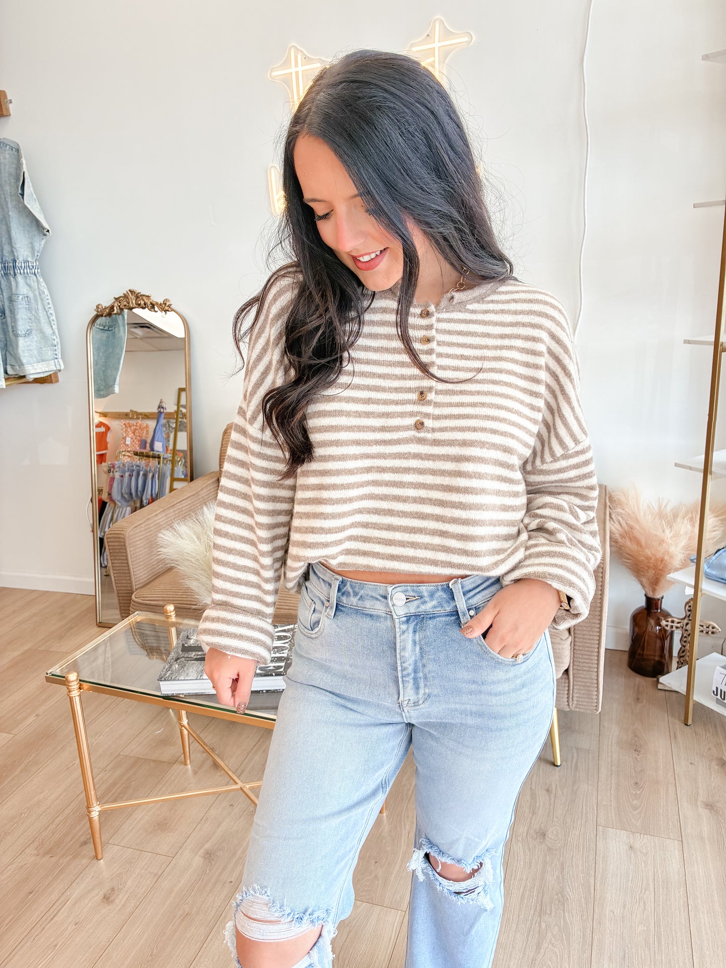 Sarah Long Sleeve Sweater Top