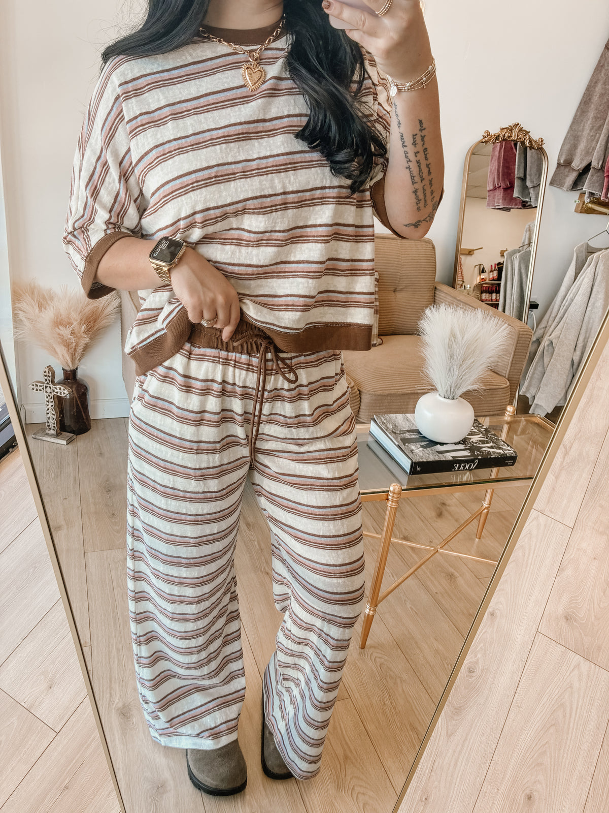 Cabin Fever Jersey Knit Pants Set