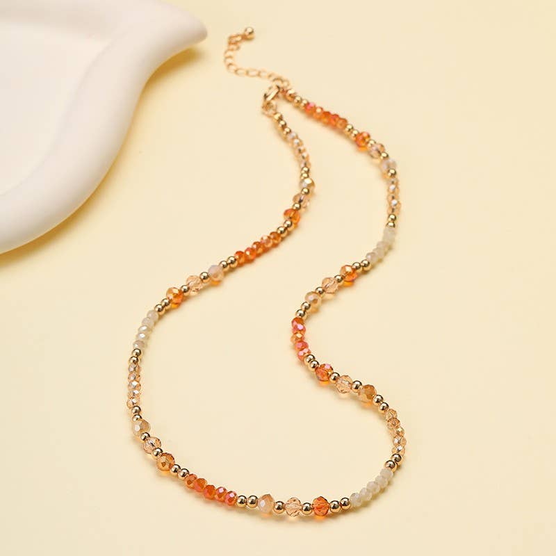 Gold Accent Beaded Necklace