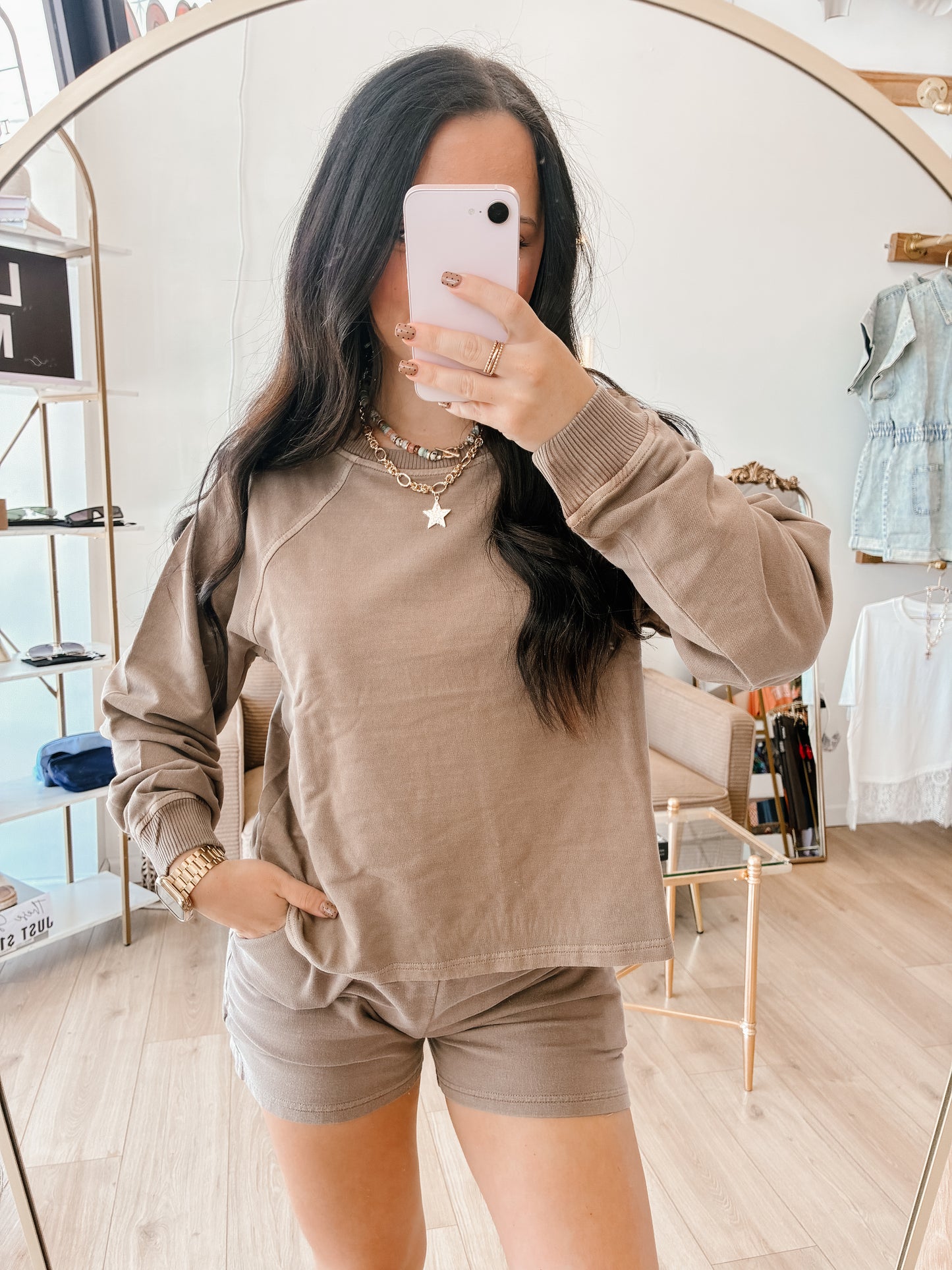 Pretty Pigment Short Set - Mocha