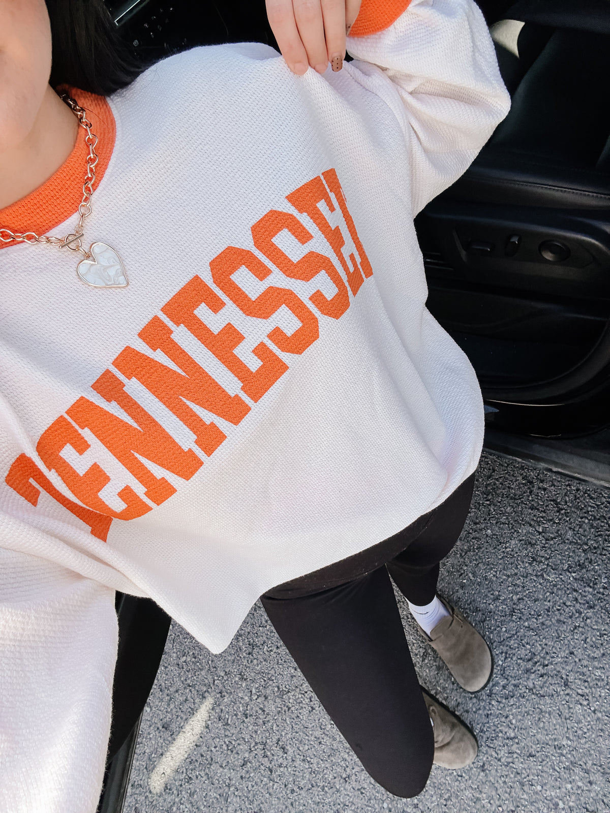Sideline Tennessee Ringer Sweatshirt - White