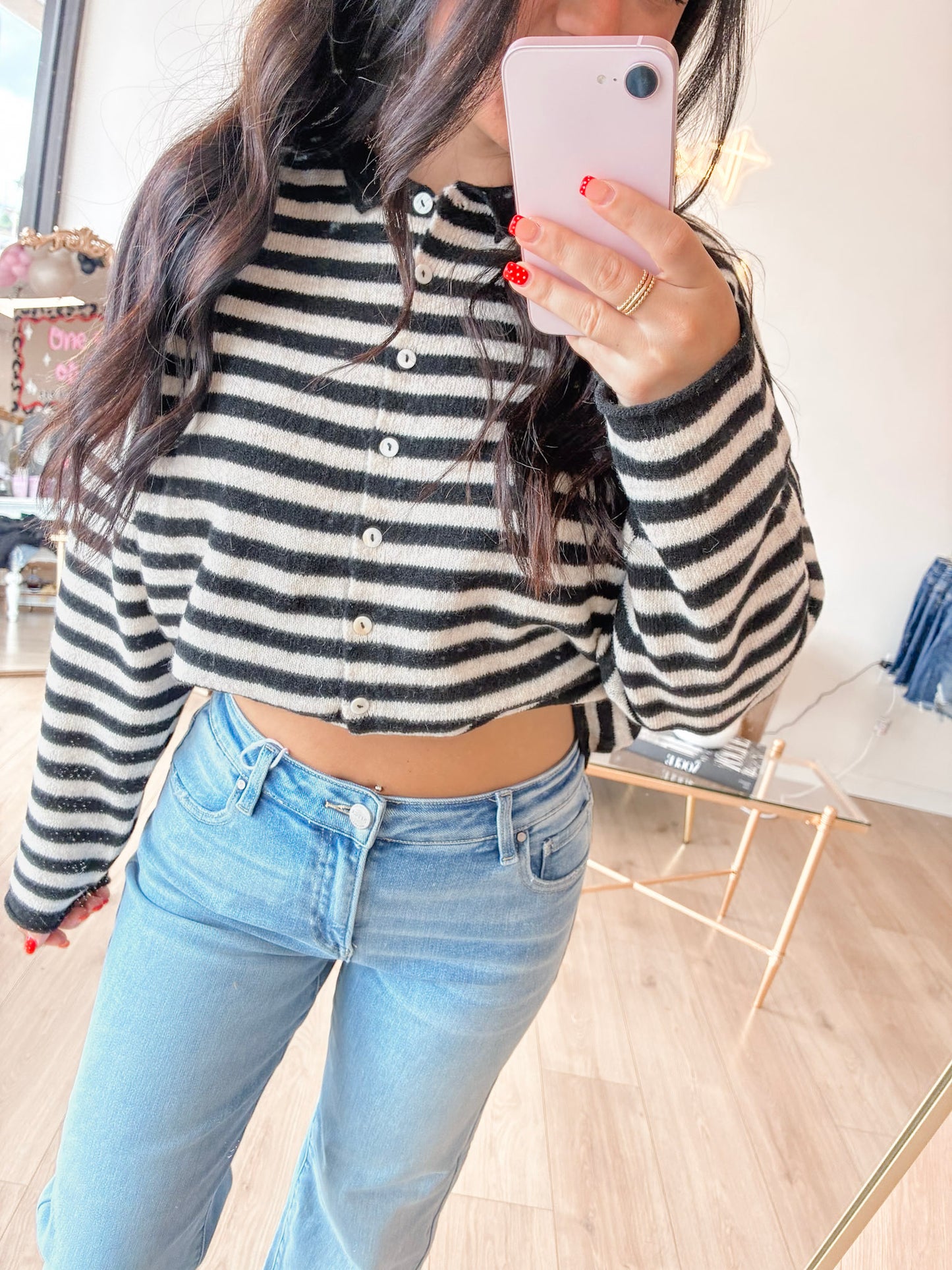 Warm Whimsy Button Down Cardigan - Black