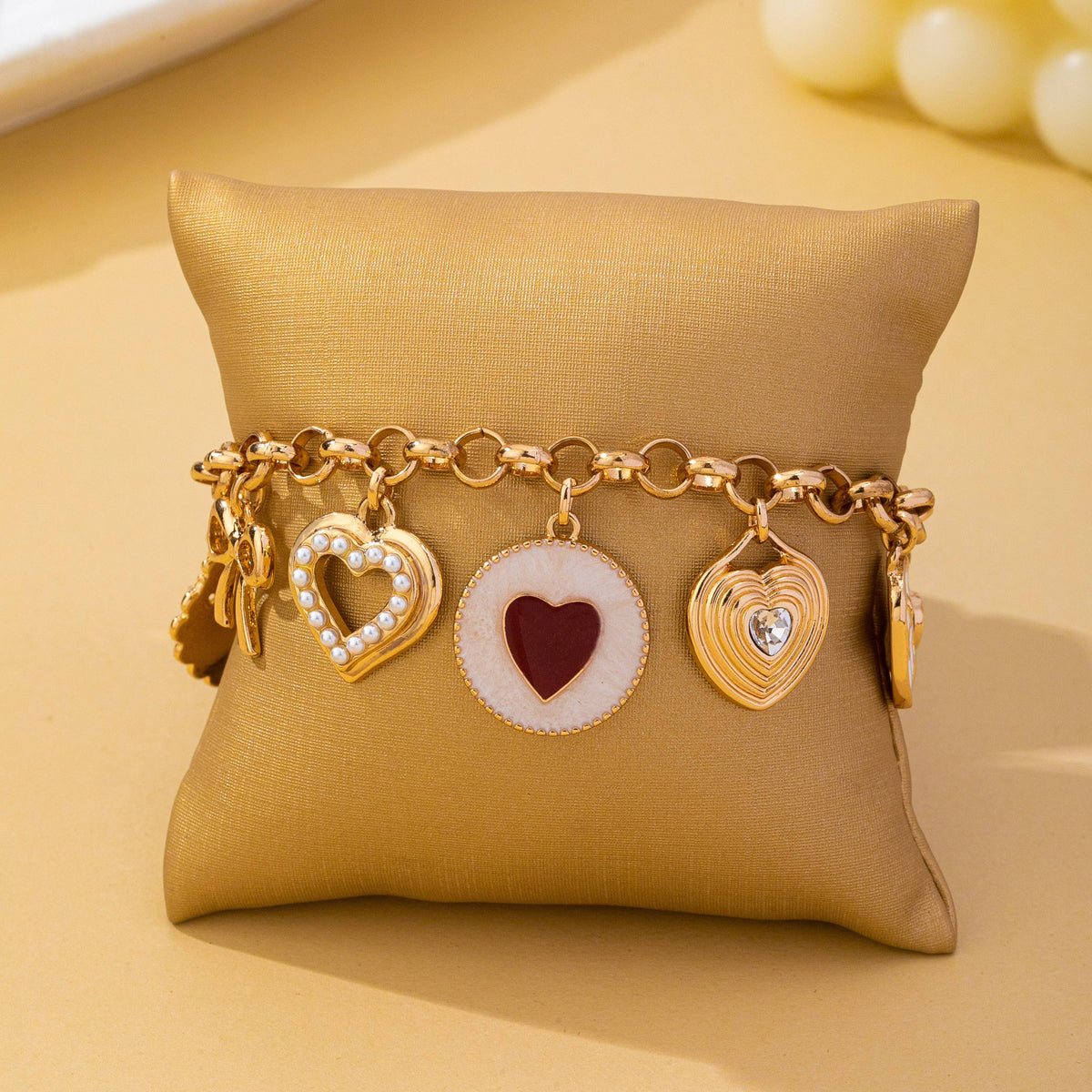 Vintage Heart Toggle Bracelet