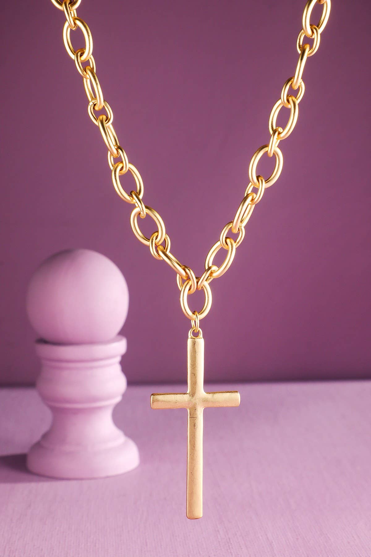 Chucky Gold Cross Necklace