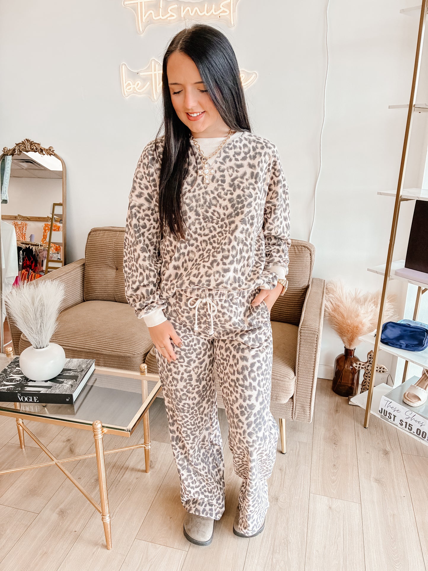 So Fetch Leopard Sweatshirt