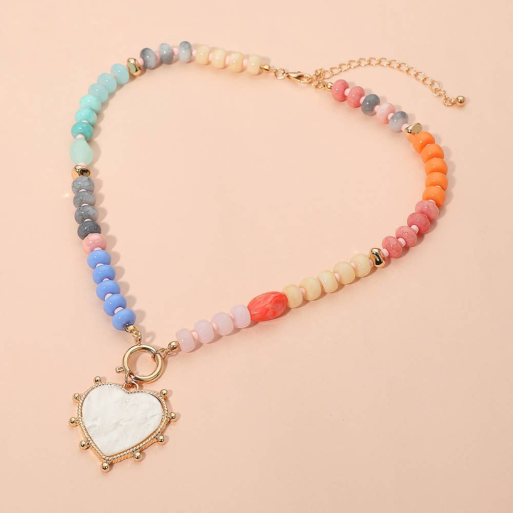 Mother of Pearl Beaded Necklace