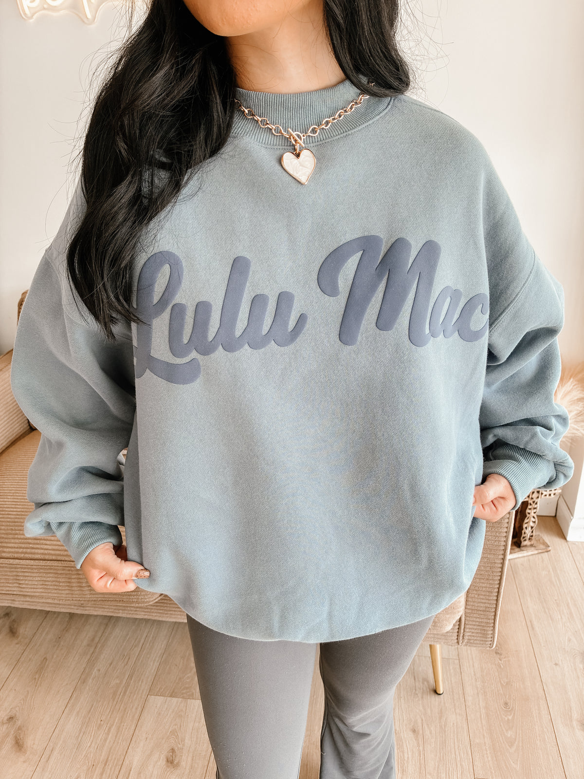 Blue Script LULUMAC Sweatshirt