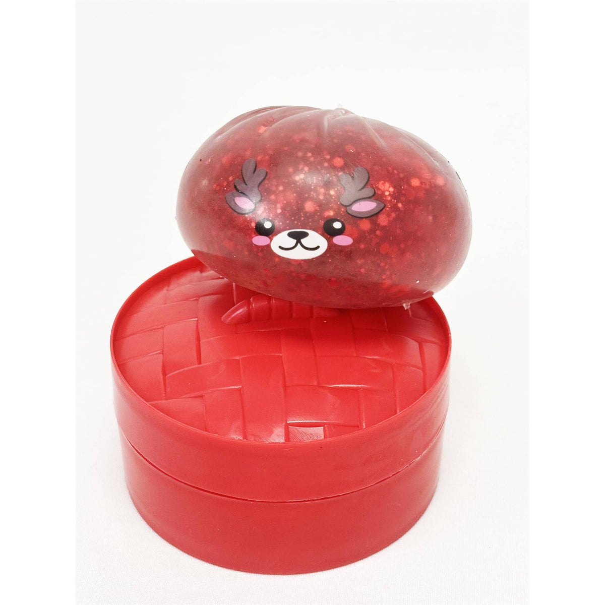 Christmas Dumpling Glitter Gel Squishy Toy