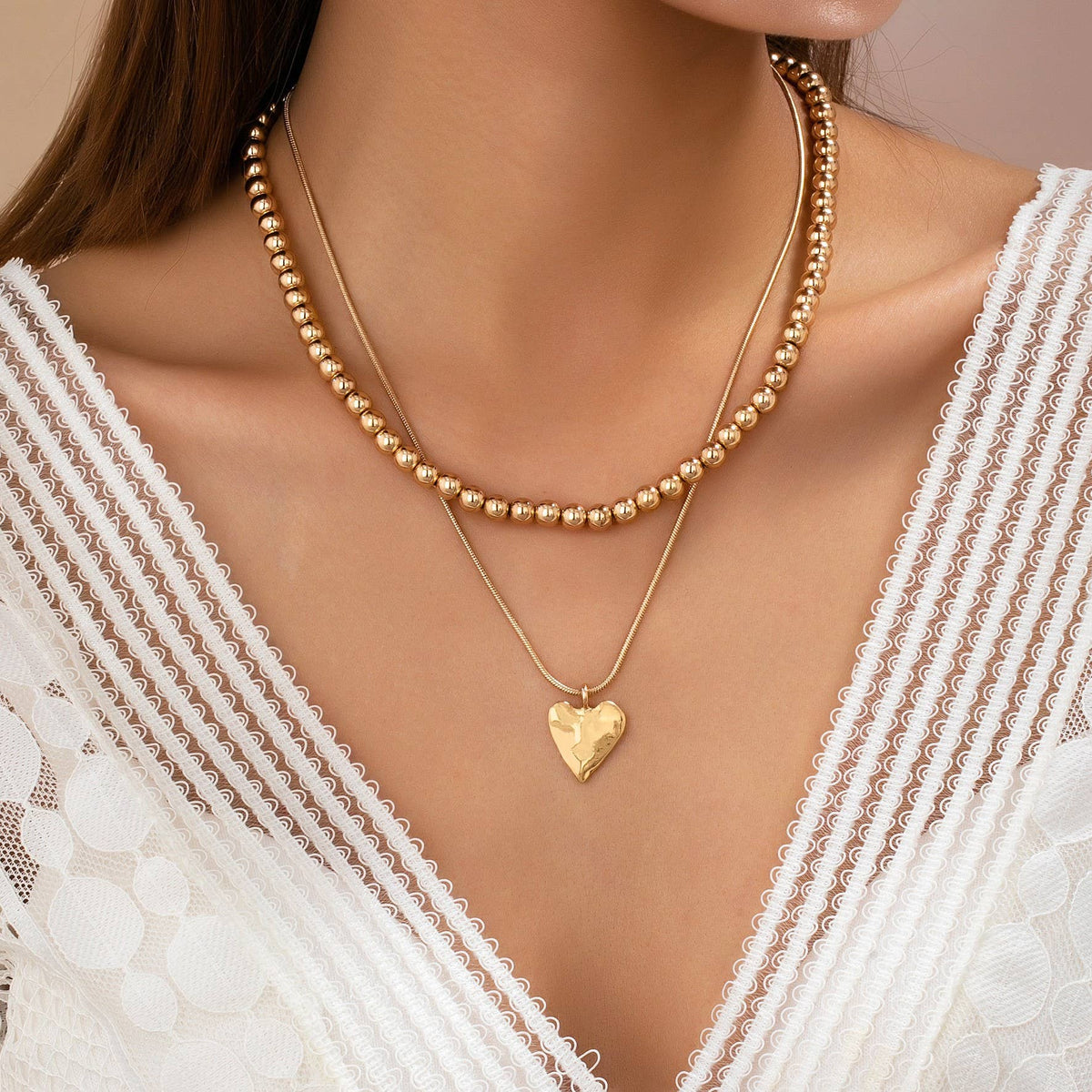 Layered Heart Necklace