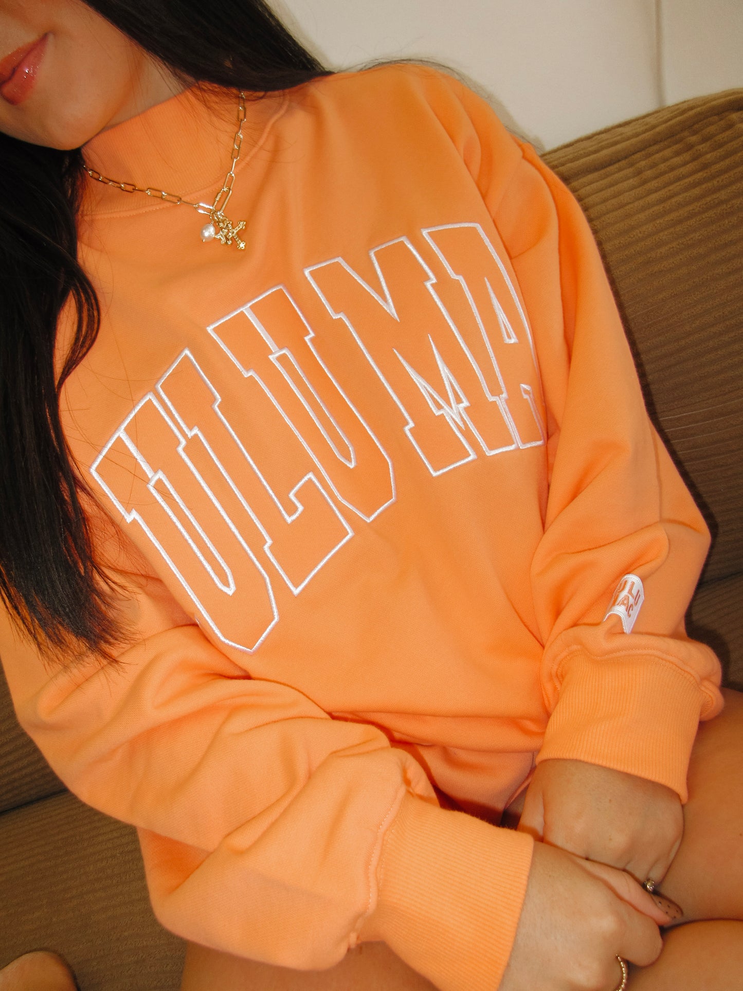 Orange Terry Cloth LULUMAC Shorts