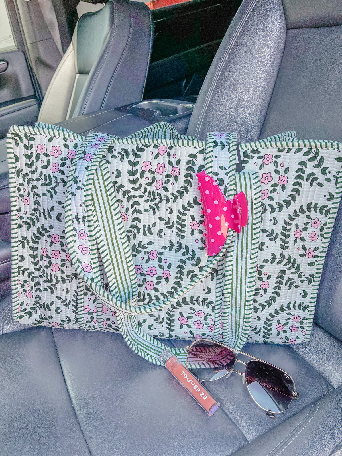 Weekend Trip Quilted Tote Bag