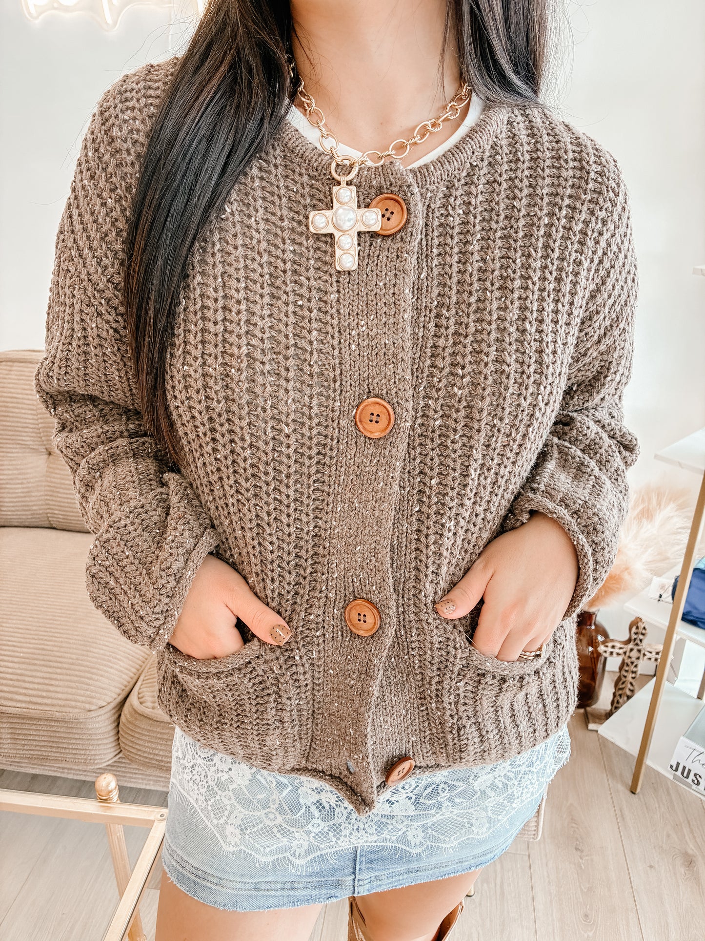 Gravy Baby Knit Button Cardigan