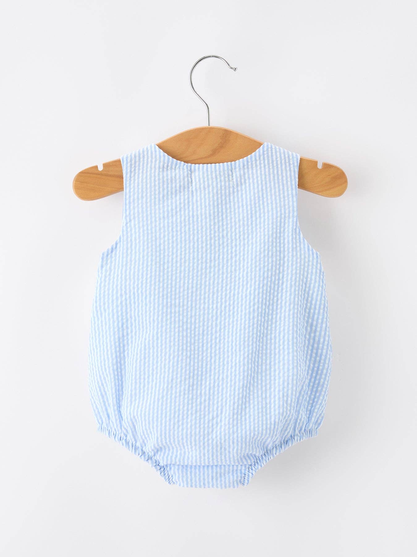 Summer Whale Baby Boys Stripe Romper