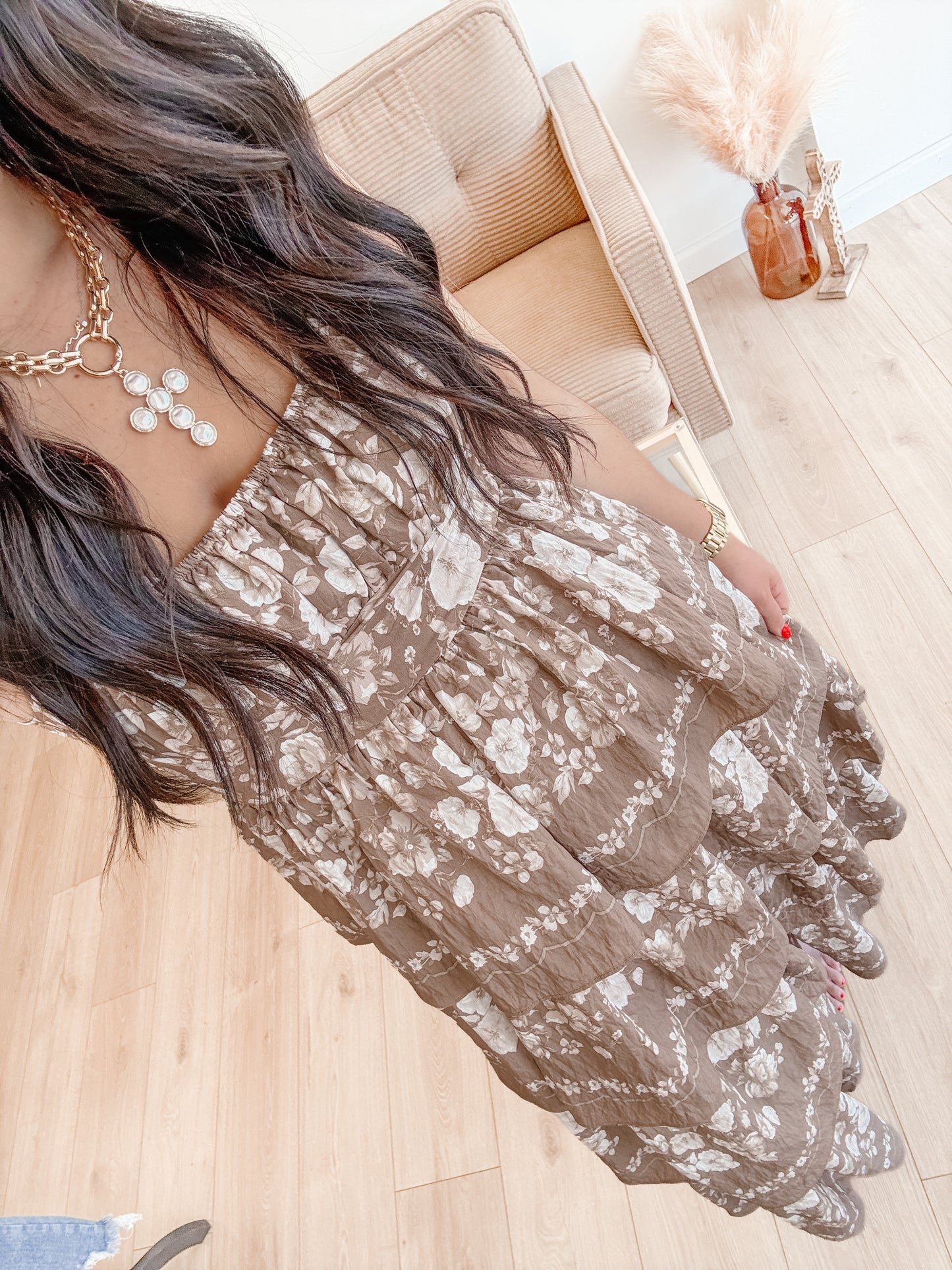 Sweet Cocoa Midi Dress