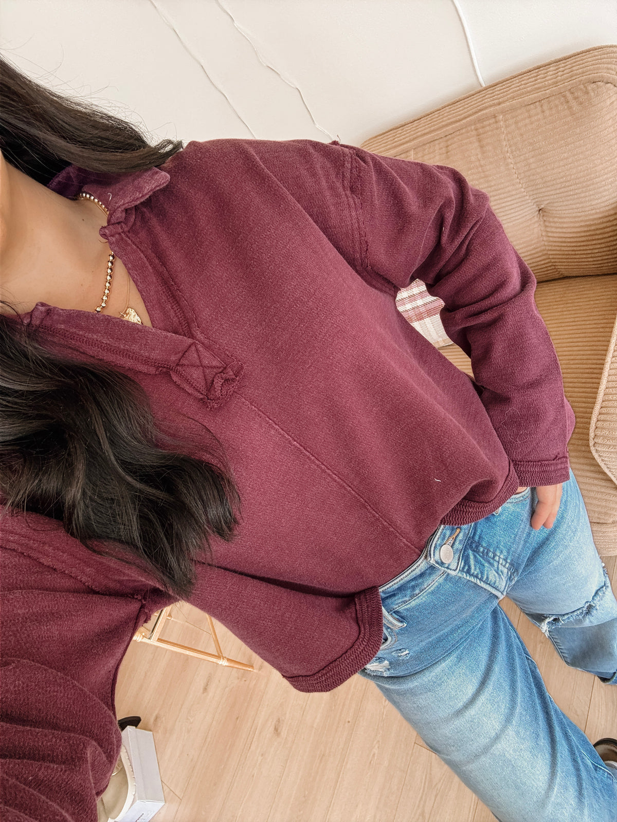 Better Together Pullover - Dk Cherry