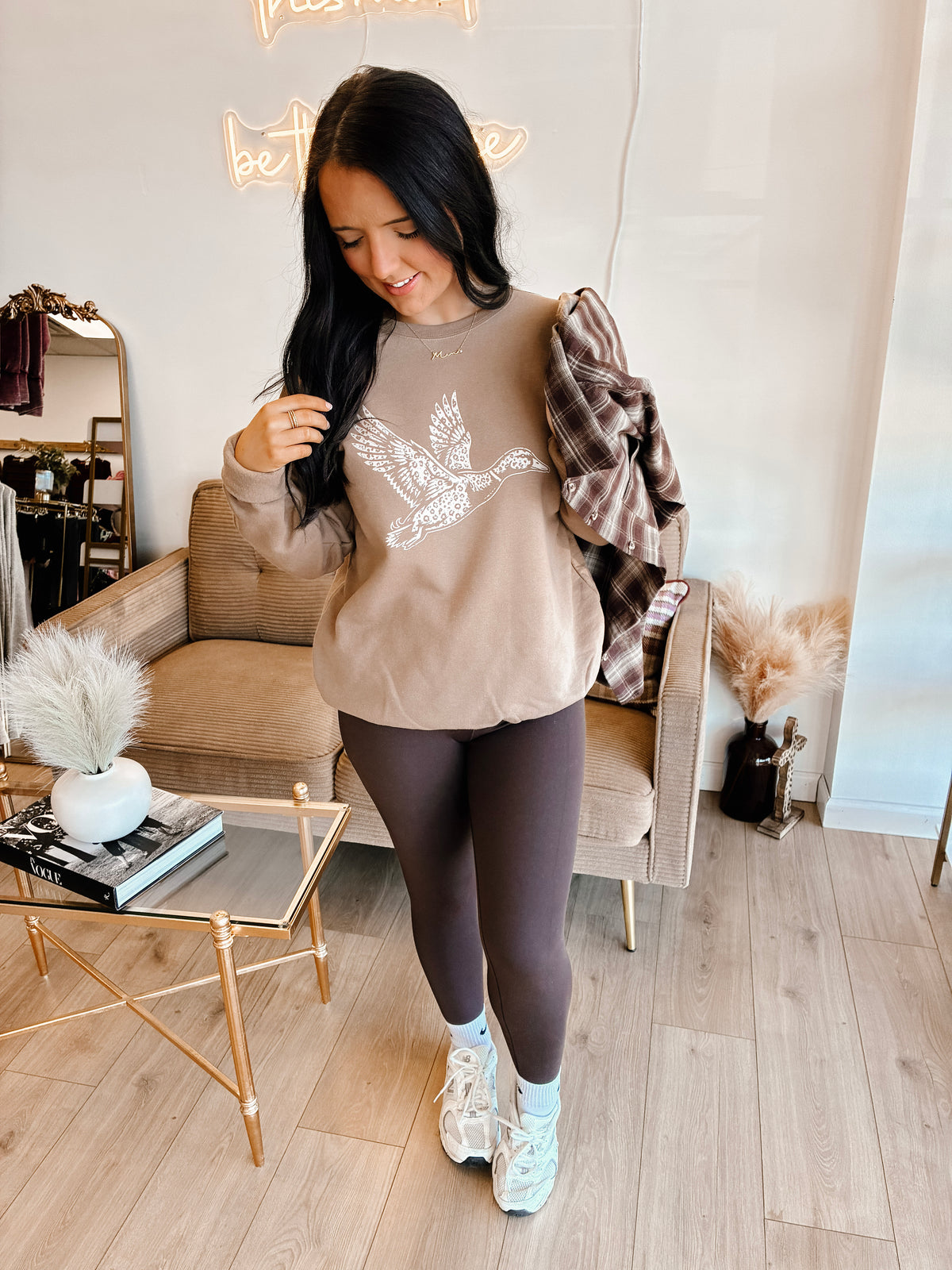 Leopard Duck Crewneck